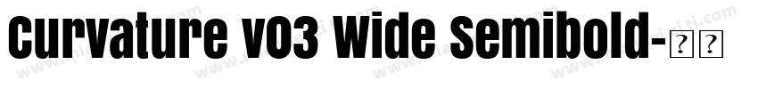 Curvature v03 Wide Semibold字体转换